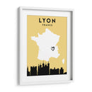 Lyon, Francia - Mapas de amor de la ciudad 43 - Emiliano Deificus | Cuadro decorativo de Canvas Lab