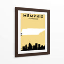 Memphis, Tennessee - Mapas de amor de la ciudad 51 - Emiliano Deificus | Cuadro decorativo de Canvas Lab