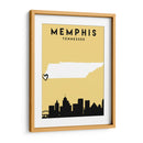 Memphis, Tennessee - Mapas de amor de la ciudad 51 - Emiliano Deificus | Cuadro decorativo de Canvas Lab