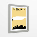 Memphis, Tennessee - Mapas de amor de la ciudad 51 - Emiliano Deificus | Cuadro decorativo de Canvas Lab