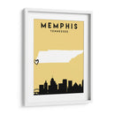 Memphis, Tennessee - Mapas de amor de la ciudad 51 - Emiliano Deificus | Cuadro decorativo de Canvas Lab