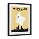 Medellín, Colombia - Mapas de amor de la ciudad 49 - Emiliano Deificus | Cuadro decorativo de Canvas Lab