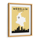 Medellín, Colombia - Mapas de amor de la ciudad 49 - Emiliano Deificus | Cuadro decorativo de Canvas Lab