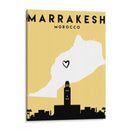 Marrakesh, Morocco - Mapas de amor de la ciudad 47 - Emiliano Deificus | Cuadro decorativo de Canvas Lab