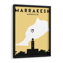 Marrakesh, Morocco - Mapas de amor de la ciudad 47 - Emiliano Deificus | Cuadro decorativo de Canvas Lab