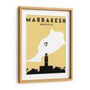 Marrakesh, Morocco - Mapas de amor de la ciudad 47 - Emiliano Deificus | Cuadro decorativo de Canvas Lab