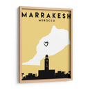 Marrakesh, Morocco - Mapas de amor de la ciudad 47 - Emiliano Deificus | Cuadro decorativo de Canvas Lab