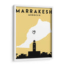 Marrakesh, Morocco - Mapas de amor de la ciudad 47 - Emiliano Deificus | Cuadro decorativo de Canvas Lab