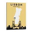 Lisboa, Portugal - Mapas de amor de la ciudad 39 - Emiliano Deificus | Cuadro decorativo de Canvas Lab