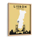 Lisboa, Portugal - Mapas de amor de la ciudad 39 - Emiliano Deificus | Cuadro decorativo de Canvas Lab