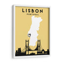 Lisboa, Portugal - Mapas de amor de la ciudad 39 - Emiliano Deificus | Cuadro decorativo de Canvas Lab