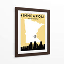 Minneapolis, Minnesota - Mapas de amor de la ciudad 55 - Emiliano Deificus | Cuadro decorativo de Canvas Lab