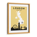 Londres, Inglaterra - Mapas de amor de la ciudad 41 - Emiliano Deificus | Cuadro decorativo de Canvas Lab