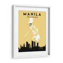 Manila, Filipinas - Mapas de amor de la ciudad 46 - Emiliano Deificus | Cuadro decorativo de Canvas Lab