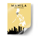 Manila, Filipinas - Mapas de amor de la ciudad 46 - Emiliano Deificus | Cuadro decorativo de Canvas Lab