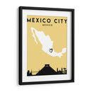 Ciudad de México, México - Mapas de amor de la ciudad 52 - Emiliano Deificus | Cuadro decorativo de Canvas Lab