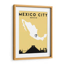 Ciudad de México, México - Mapas de amor de la ciudad 52 - Emiliano Deificus | Cuadro decorativo de Canvas Lab