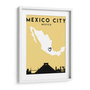 Ciudad de México, México - Mapas de amor de la ciudad 52 - Emiliano Deificus | Cuadro decorativo de Canvas Lab