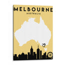 Melbourne, Australia - Mapas de amor de la ciudad 50 - Emiliano Deificus | Cuadro decorativo de Canvas Lab
