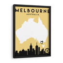 Melbourne, Australia - Mapas de amor de la ciudad 50 - Emiliano Deificus | Cuadro decorativo de Canvas Lab
