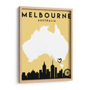 Melbourne, Australia - Mapas de amor de la ciudad 50 - Emiliano Deificus | Cuadro decorativo de Canvas Lab
