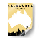 Melbourne, Australia - Mapas de amor de la ciudad 50 - Emiliano Deificus | Cuadro decorativo de Canvas Lab
