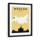 Moscú, Rusia - Mapas de amor de la ciudad 56 - Emiliano Deificus | Cuadro decorativo de Canvas Lab