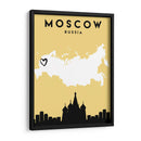 Moscú, Rusia - Mapas de amor de la ciudad 56 - Emiliano Deificus | Cuadro decorativo de Canvas Lab