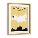 Moscú, Rusia - Mapas de amor de la ciudad 56 - Emiliano Deificus | Cuadro decorativo de Canvas Lab
