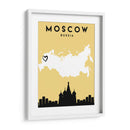 Moscú, Rusia - Mapas de amor de la ciudad 56 - Emiliano Deificus | Cuadro decorativo de Canvas Lab