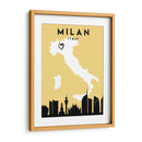 Milan, Italia - Mapas de amor de la ciudad 54 - Emiliano Deificus | Cuadro decorativo de Canvas Lab