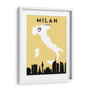 Milan, Italia - Mapas de amor de la ciudad 54 - Emiliano Deificus | Cuadro decorativo de Canvas Lab
