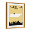 Nashville, Tennessee - Mapas de amor de la ciudad 58 - Emiliano Deificus | Cuadro decorativo de Canvas Lab