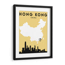 Hong Kong, China - Mapas de amor de la ciudad 32 - Emiliano Deificus | Cuadro decorativo de Canvas Lab