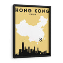Hong Kong, China - Mapas de amor de la ciudad 32 - Emiliano Deificus | Cuadro decorativo de Canvas Lab