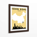 Hong Kong, China - Mapas de amor de la ciudad 32 - Emiliano Deificus | Cuadro decorativo de Canvas Lab