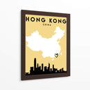 Hong Kong, China - Mapas de amor de la ciudad 32 - Emiliano Deificus | Cuadro decorativo de Canvas Lab