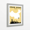Hong Kong, China - Mapas de amor de la ciudad 32 - Emiliano Deificus | Cuadro decorativo de Canvas Lab