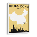 Hong Kong, China - Mapas de amor de la ciudad 32 - Emiliano Deificus | Cuadro decorativo de Canvas Lab