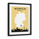 Munich, Alemania - Mapas de amor de la ciudad 57 - Emiliano Deificus | Cuadro decorativo de Canvas Lab