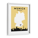 Munich, Alemania - Mapas de amor de la ciudad 57 - Emiliano Deificus | Cuadro decorativo de Canvas Lab