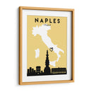 Nápoles, Italia - Mapas de amor de la ciudad 59 - Emiliano Deificus | Cuadro decorativo de Canvas Lab