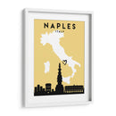 Nápoles, Italia - Mapas de amor de la ciudad 59 - Emiliano Deificus | Cuadro decorativo de Canvas Lab