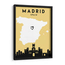 Madrid, España - Mapas de amor de la ciudad 44 - Emiliano Deificus | Cuadro decorativo de Canvas Lab