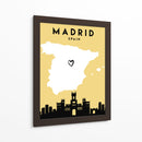 Madrid, España - Mapas de amor de la ciudad 44 - Emiliano Deificus | Cuadro decorativo de Canvas Lab