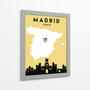 Madrid, España - Mapas de amor de la ciudad 44 - Emiliano Deificus | Cuadro decorativo de Canvas Lab