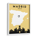 Madrid, España - Mapas de amor de la ciudad 44 - Emiliano Deificus | Cuadro decorativo de Canvas Lab