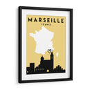 Marsella, Francia - Mapas de amor de la ciudad 48 - Emiliano Deificus | Cuadro decorativo de Canvas Lab