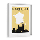 Marsella, Francia - Mapas de amor de la ciudad 48 - Emiliano Deificus | Cuadro decorativo de Canvas Lab