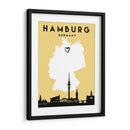 Hamburgo, Alemania - Mapas de amor de la ciudad 31 - Emiliano Deificus | Cuadro decorativo de Canvas Lab
